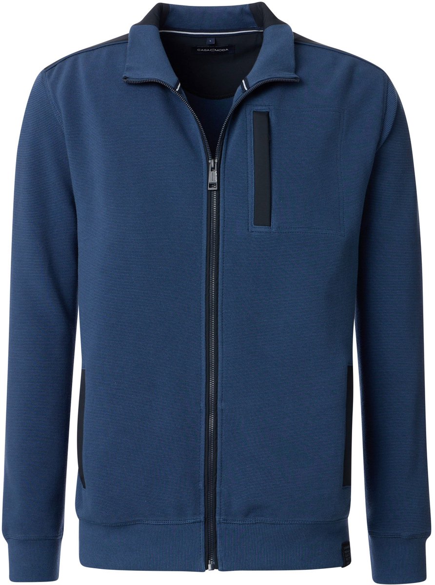 Casa Moda Vest Zip Dark Indigo - Maat M - Heren