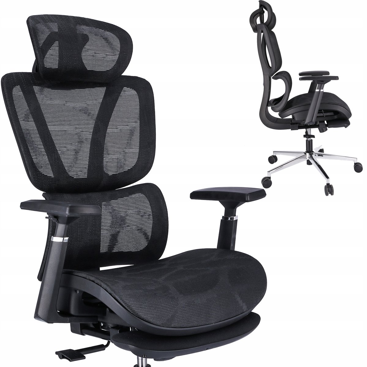 NEOVA fauteuil met voetenbankje