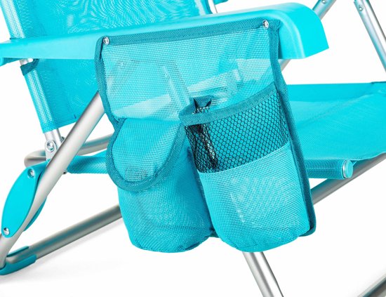 Outtec® Verstelbare Strandstoel met Kussen - Ligstoel - Tuinstoel - Campingstoel - Ligbed - tot 120 kg - Opvouwbare van Merkloos — afbeelding 5