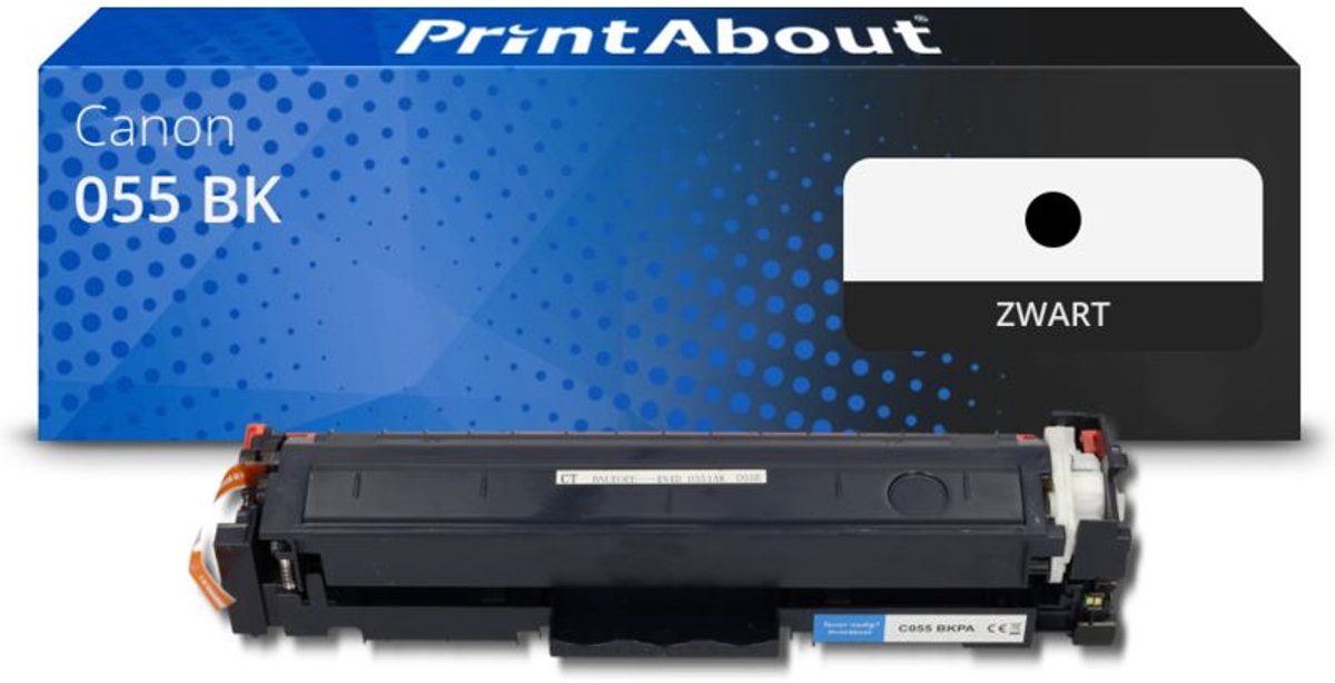 PrintAbout Huismerk Canon 055 BK Toner Zwart