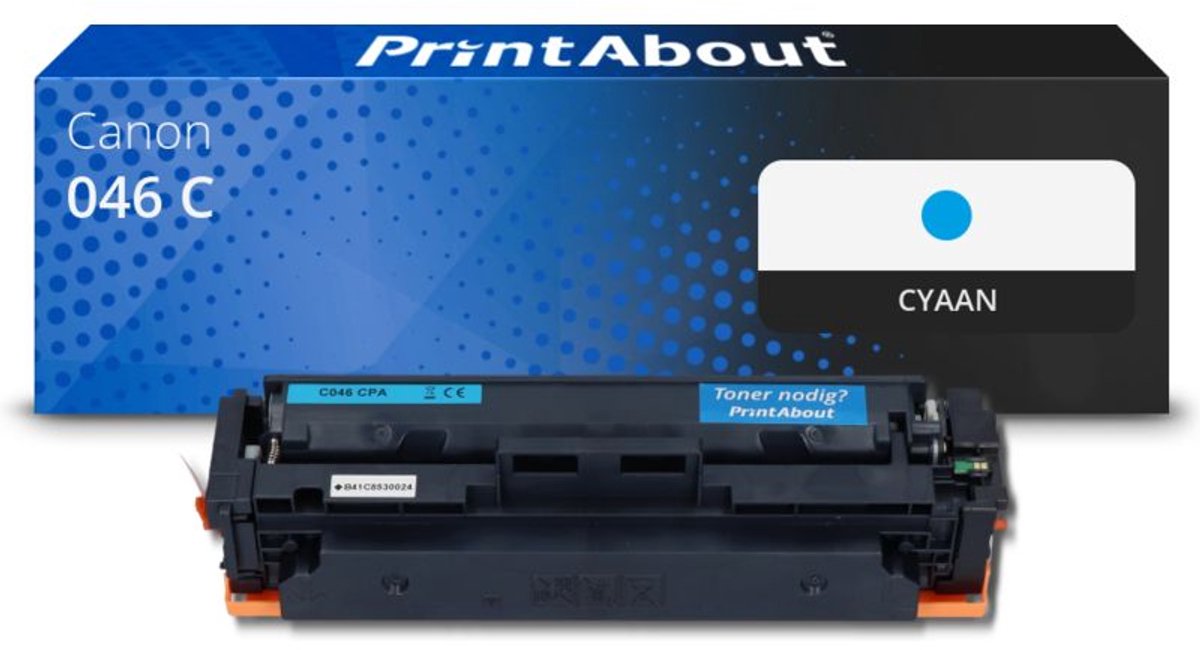 PrintAbout Huismerk Canon 046 C Toner Cyaan
