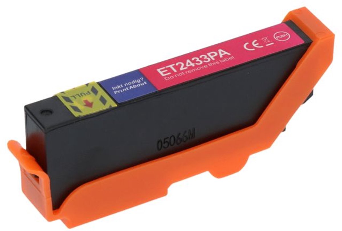 PrintAbout Huismerk Epson 24XL (C13T24334012) Inktcartridge Magenta Hoge capaciteit