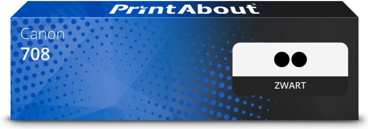PrintAbout - Alternatief voor de Canon 708 / Zwart 2 Pack