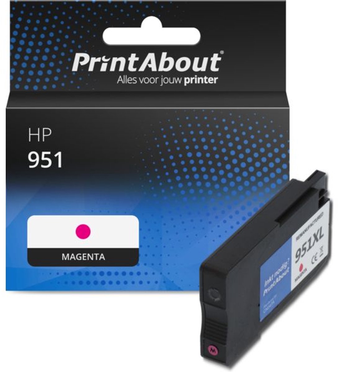 PrintAbout Huismerk HP 951 (CN051AE) Inktcartridge Magenta