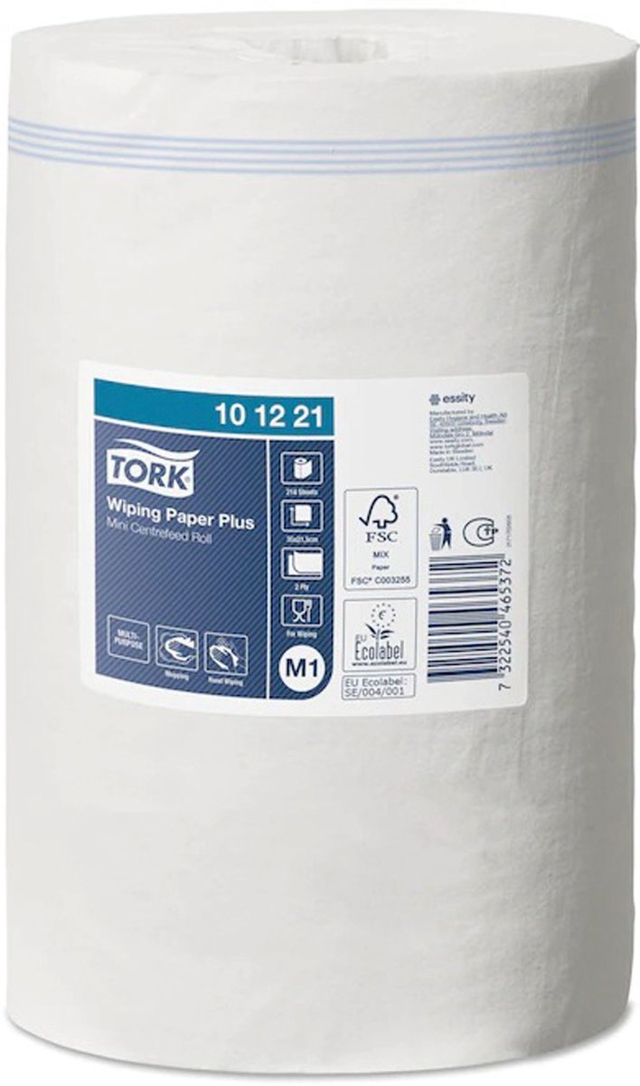 Goedkoopste Tork Wiping Plus Poetspapier 11rollen (101221