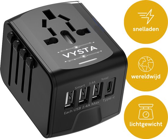Vysta® Universele Wereldstekker