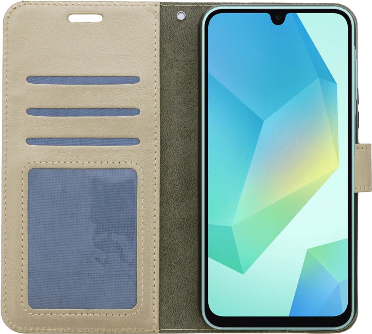 Portemonnee Book Case Hoesje Geschikt voor: Samsung Galaxy A16 - Goud