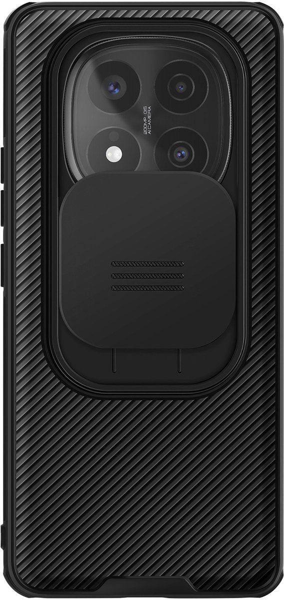 Nillkin, Hoesje voor Xiaomi Redmi Note 14 Pro en 14 Pro Plus Schokbestendig, Zwart