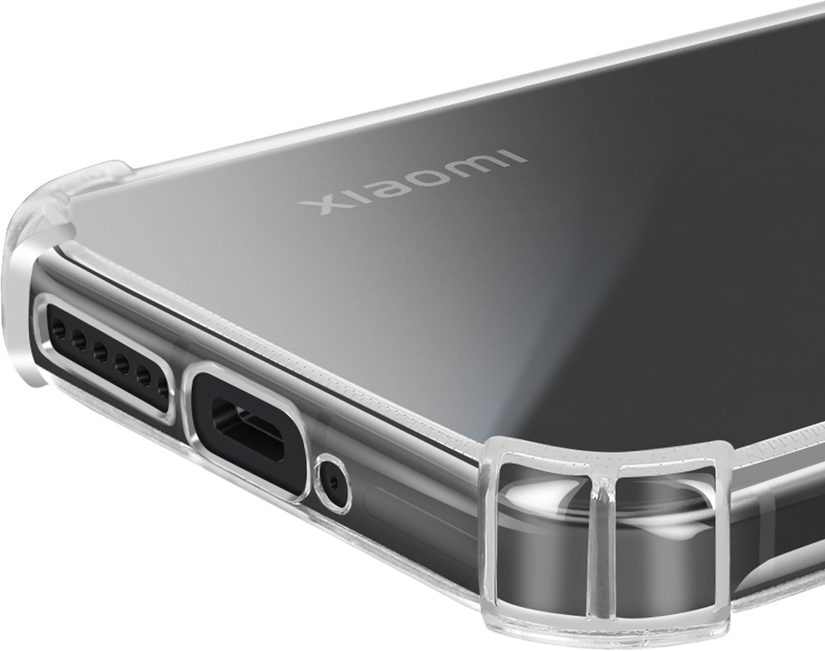 Mayaxess, Schokbestendig Hoesje voor Xiaomi 15 Pro Versterkte Hoeken, Transparant