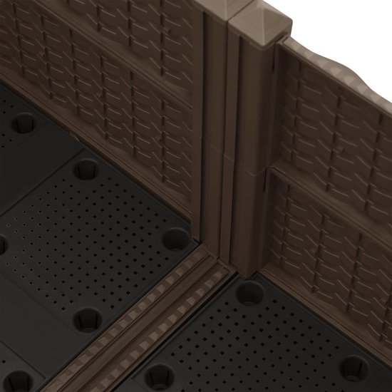 vidaXL Jardinière surélevée 80x80x38 cm - Marron