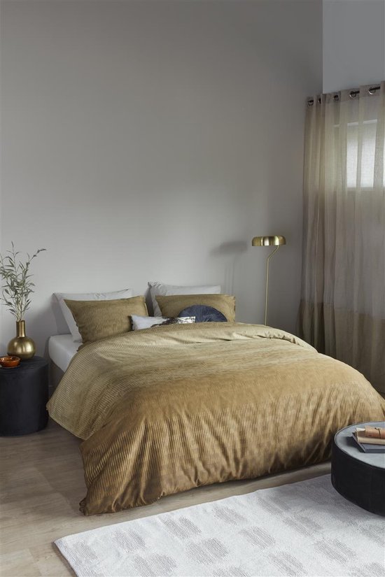 Beddinghouse Lexi dekbedovertrek - Tweepersoons - 200x200/220 - Goud van Merkloos — afbeelding 4