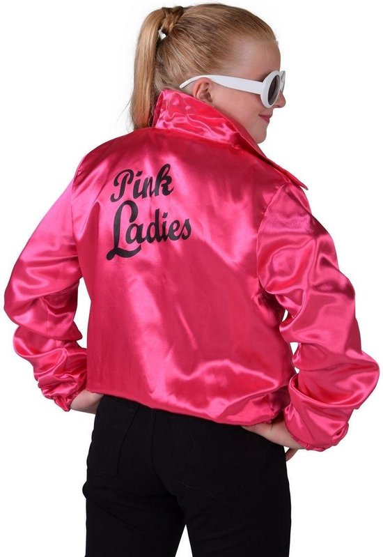 Jaren 80 & 90 Kostuum | Rock And Roll Jack Pink Ladies Meisje | Maat 116 |  Carnaval... | bol.com