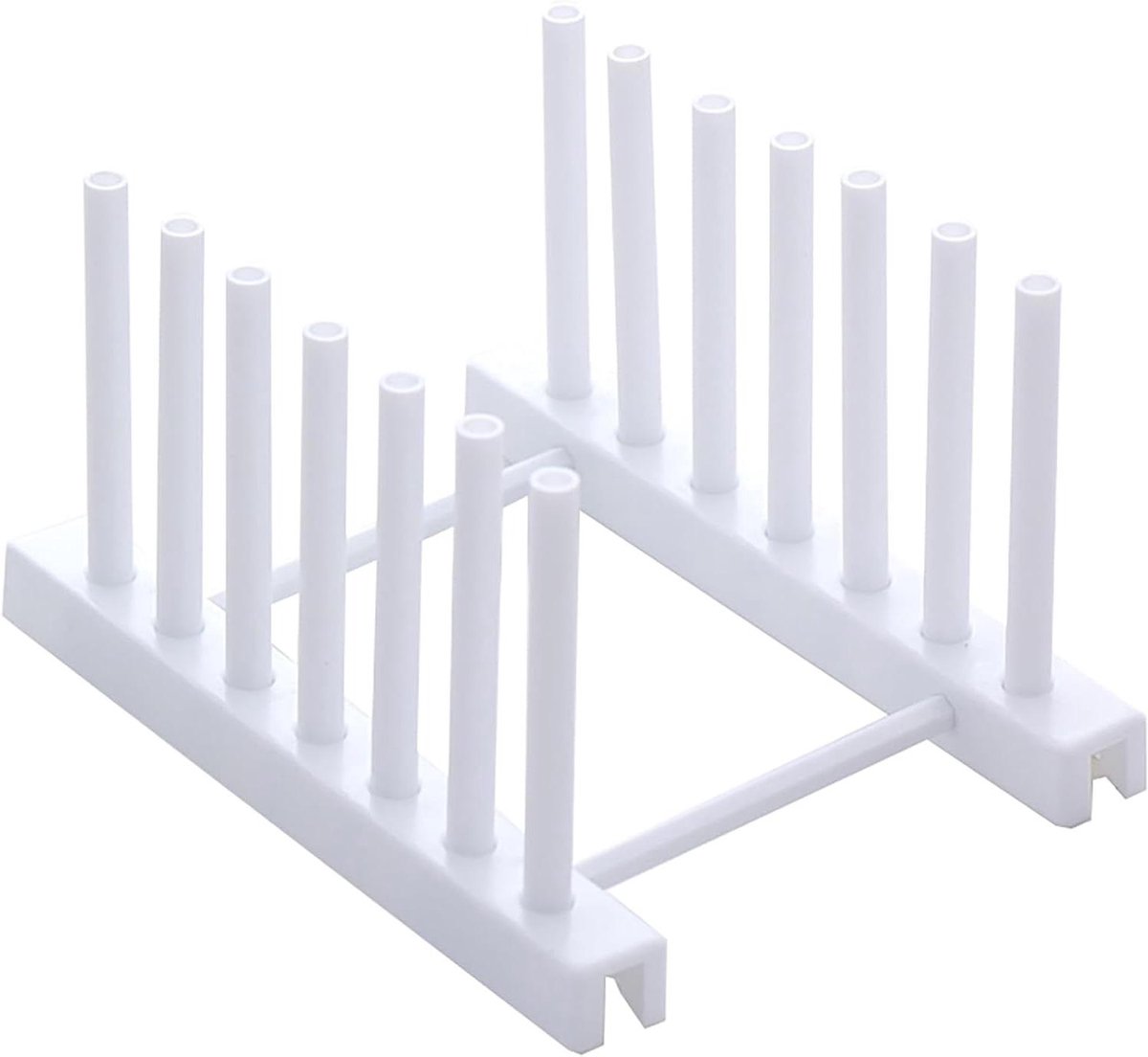 Schotel Deksel Rack Pot Organizer Stand Wit
