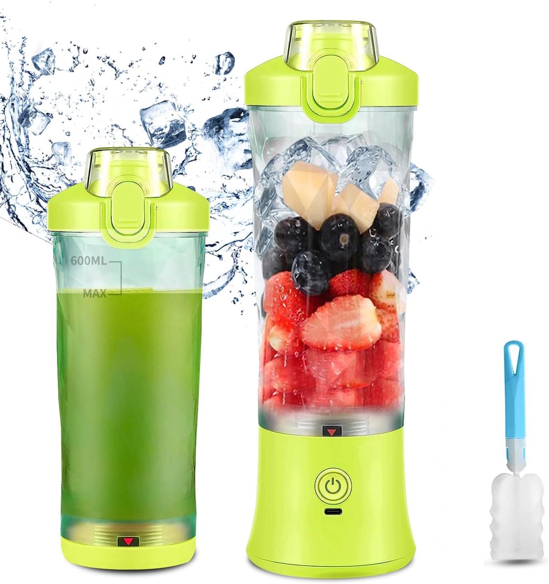 600 ml Draagbare Blender - USB Oplaadbaar, Waterdicht, Ideaal voor Shakes en Smoothies
