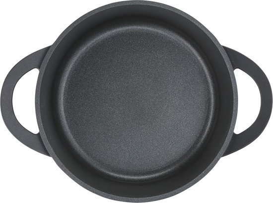 Innerwell Titanium keramische pannenset, 3-delig, 20 24 28 cm, van roestvrij staal met deksel, inductiepannen, roestvrijstalen pan met antiaanbaklaag, ovenbestendig, PFOA-vrij, voor alle