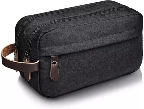 Knaak Toilettas - Heren Travel Organizer - Waterdichte Toilettas voor Reizen en Cadeau - Zwart - 1 Stuk