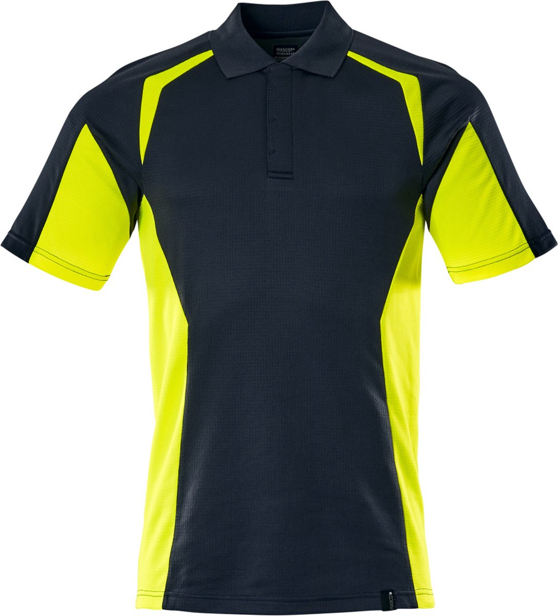 Mascot Accelerate Safe Poloshirt 22083-771 - donkermarine/hi-vis geel - 3XL