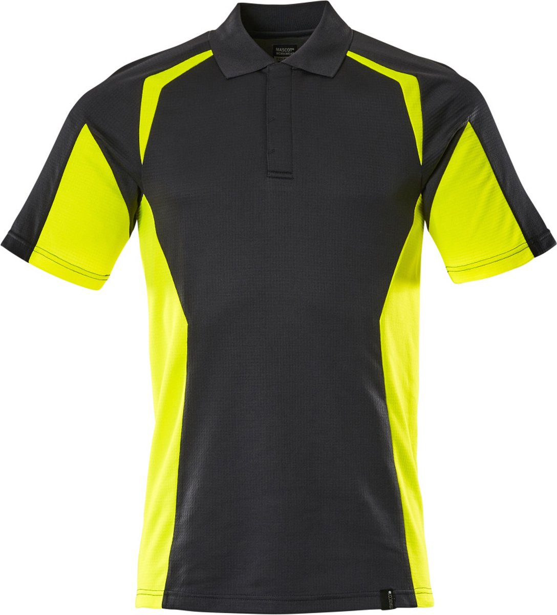 Mascot Accelerate Safe Poloshirt 22083-771 - Zwart/hi-vis geel - 5XL