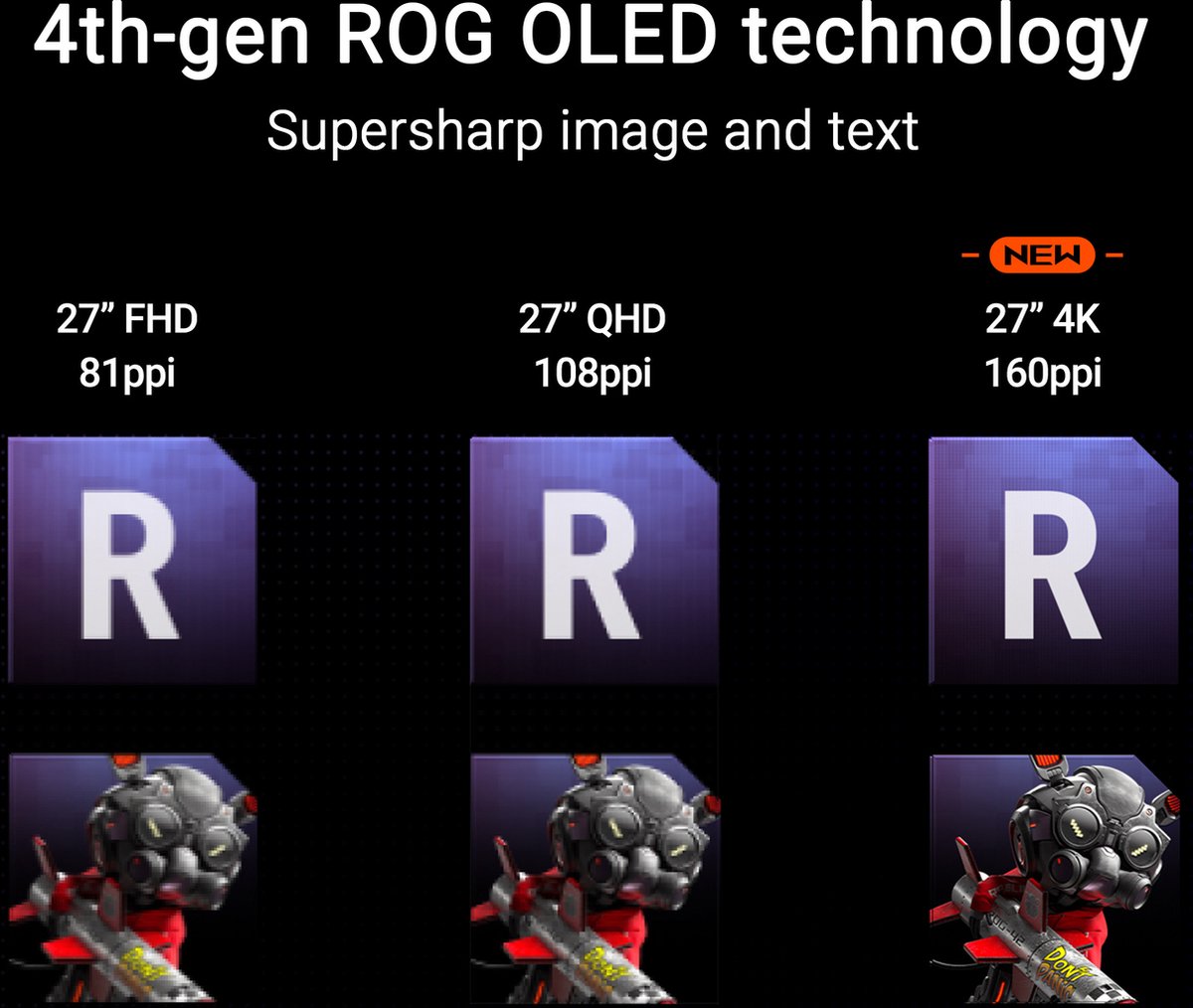 ASUS ROG Swift OLED PG27UCDM - 4K QD-OLED Gaming Monitor - afbeelding 3