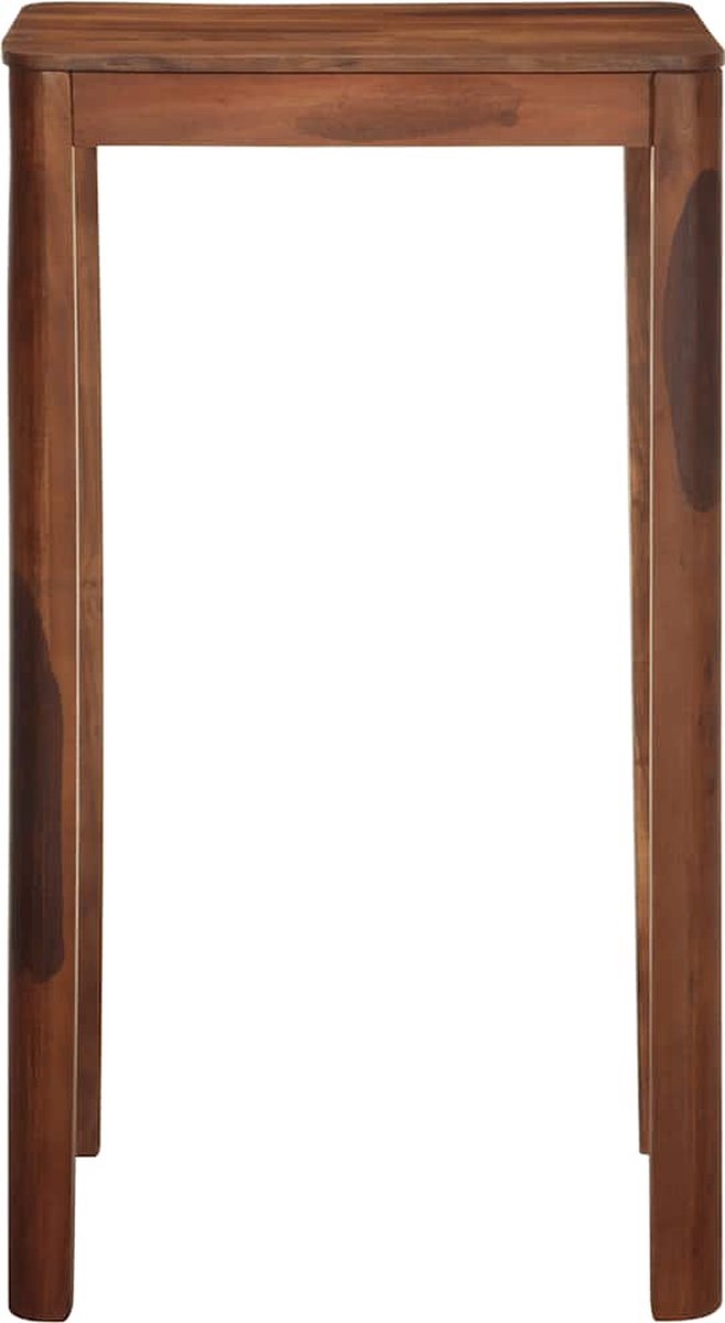 vidaXL Bartafel - 60x60x107 - cm - massief - acaciahout Bruin