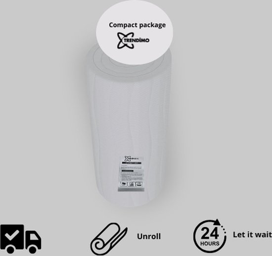 TRENDIMO Matras Top Deck Topper - Topper Hybride Bamboe épaisseur 12 cm - Surmatelas Orthopédique Top Deck 120x200