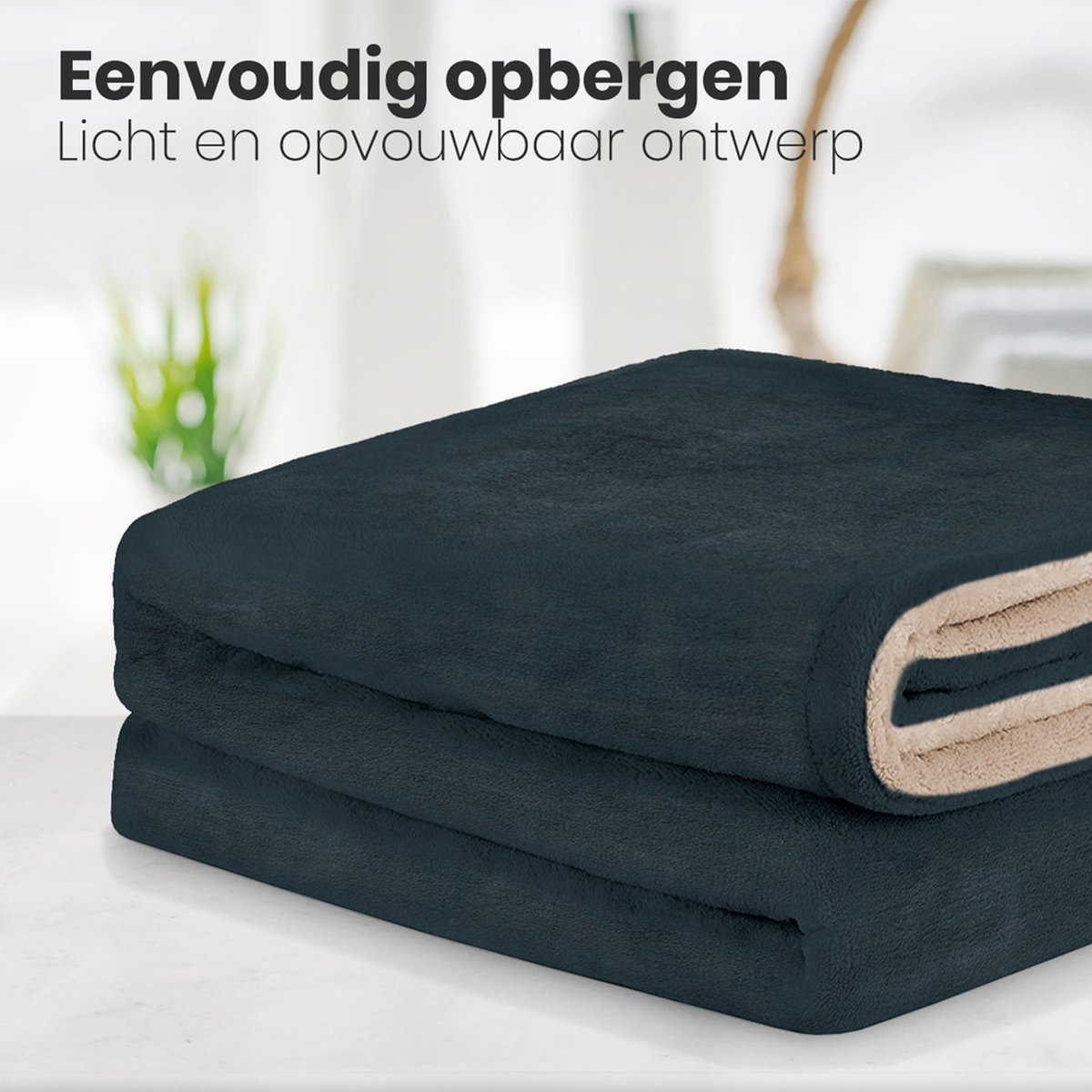 Auronic Elektrische Deken - 160 x 120 cm - Duo Pack - 1 Persoons Warmtedeken - 3 Warmtestanden - Verwarmingsdeken - Antraciet – foto 8