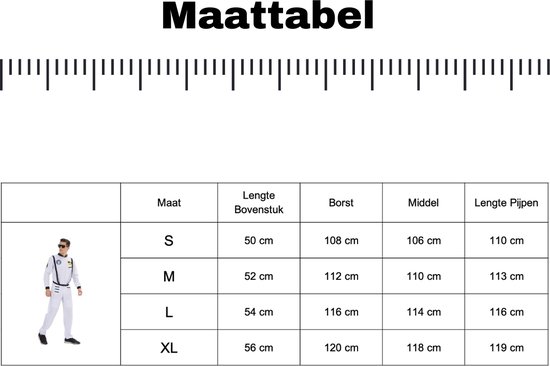 Joya Kids® Costume d'astronaute Adultes | Costume de science-fiction et de l'espace | Homme en combinaison spatiale astronaute de la Nasa | Déguisements | Déguisements | Taille M