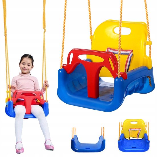 Wickey – Balançoire bébé réglable 3 en 1 – Ceinture de sécurité – Dispositif anti-basculement – Résistante aux intempéries – Pour enfants 1-3 ans Wickey – Balançoire bébé réglable 3 en 1 – Ceinture de sécurité – Dispositif anti-basculement – Résistante aux intempéries – Pour enfants 1-3 ans