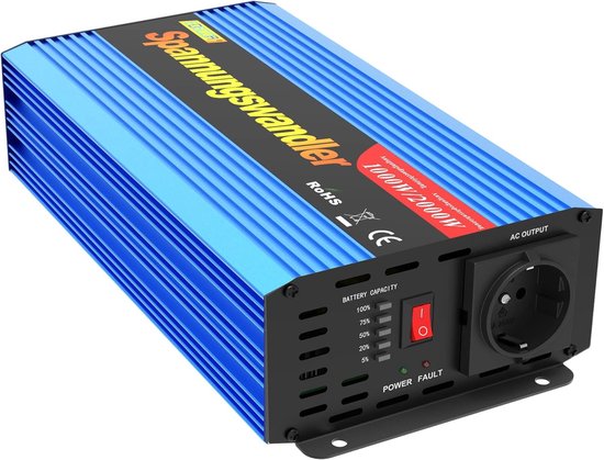 DC-DC Converter 12V naar 19V - 190W - Max. 10A - Spanningsomvormer
