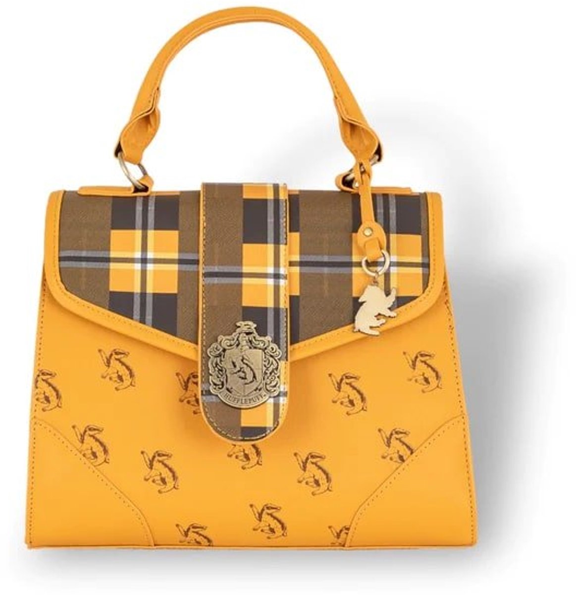 Boutique Trukado - Harry Potter Hufflepuff Charm Premium Handtas - Officieel gelicenseerd - (bxhxd) 29cm x 22cm x 11cm