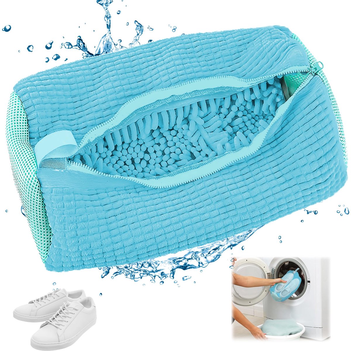 My Ninki ® Schoenwaszak met Ritssluiting voor Effectieve Bescherming en Gemakkelijke Reiniging van Sneakers