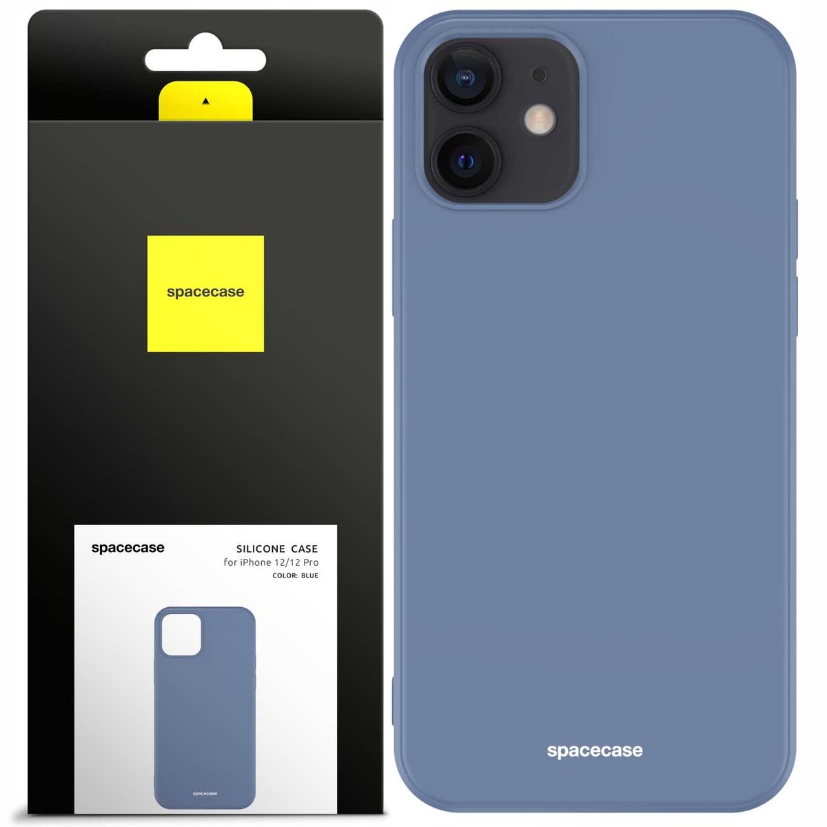Spacecase Siliconen Hoesje Voor Iphone 12 12 Pro Blauw