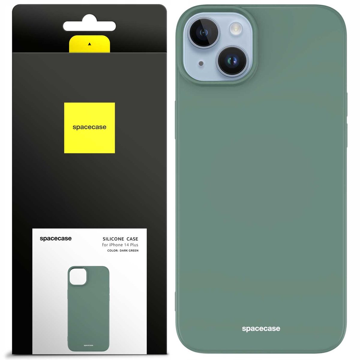 Spacecase Siliconen Hoesje Voor Iphone 14 Plus Donkergroen