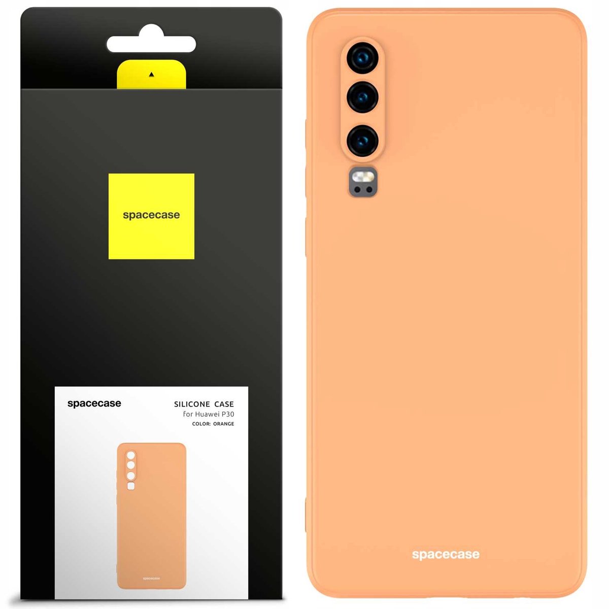 Spacecase Siliconen Hoesje Voor Huawei P30 Oranje Cover