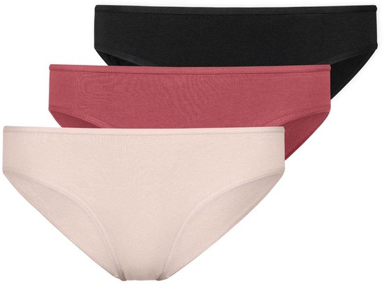 SNOCKS Damesslips - Slips Dames - Ondergoed Dames - Naadloos & Comfortabel - Biologisch Katoen - 3 Stuks