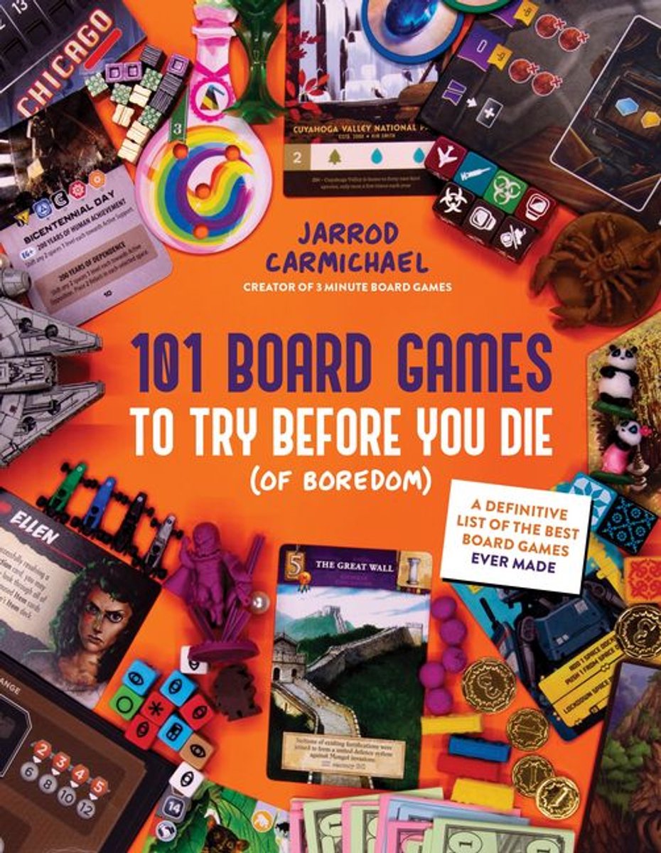 Omslag van 101 Board Games to Try Before You Die (Of Boredom)
