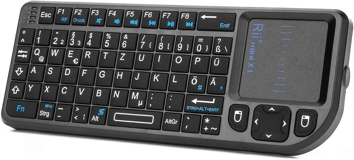 Draadloos Mini-toetsenbord met Touchpad voor Smart TV, PC, en Gaming