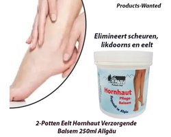 2-Potten Eelt Hornhaut Verzorgende Balsem 250ml Allgäu