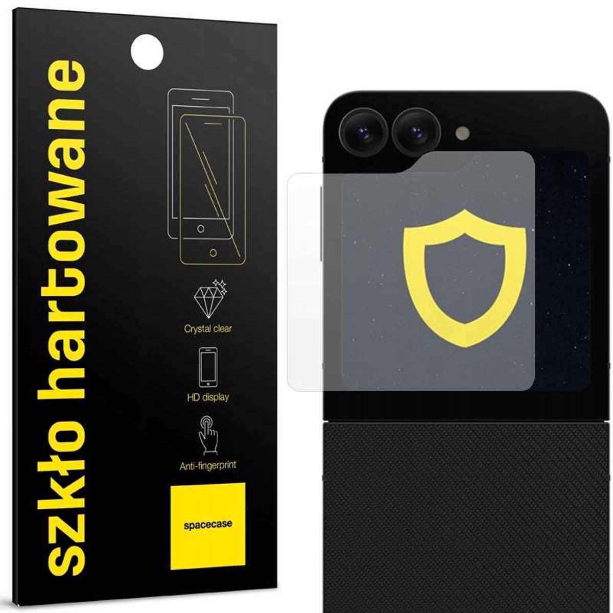 Spacecase Gehard Glas 2.5D Voor Samsung Galaxy Met Flip 6 Voorscherm