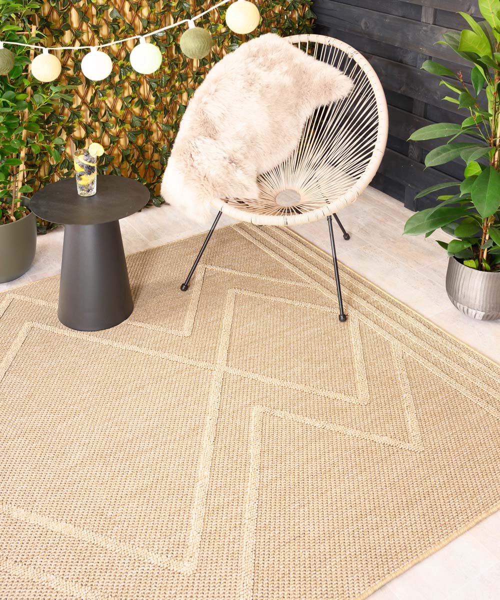 Buitenkleed bohemian - Retreat beige 160x230