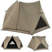 COSTWAY Jagdzelt Pop Up Design mit 360°-Weitsicht für 2 Personen
