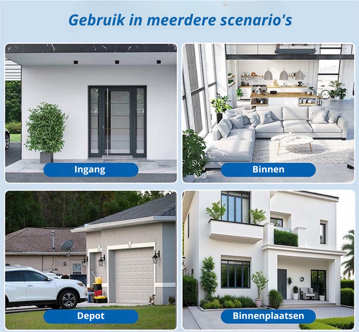 Afbeelding 3 van MrGoods - Beveiligingscamera Voor Buiten en Binnen V2 - Buiten Camera met Nachtzicht - Dubbele Lens 6MP - 360° Dekking - Met 2.4G & 5G WiFi en APP - Bewegingsdetectie en alarm - Tweerichtingsgesprek - Camerabewaking