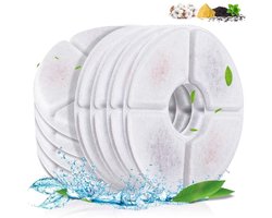 Vervangingsfilters voor Waterfontein Huisdieren - 8 Stuks Drievoudig Filtratiesysteem