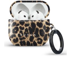 Burga Telefoonhoesje geschikt voor Apple AirPods 4 Telefoonhoesje | Burga AirPods Case Backcover | Schokbestendig AirPods 4 Telefoonhoesje | Anti Shock Proof - Player | Bruin