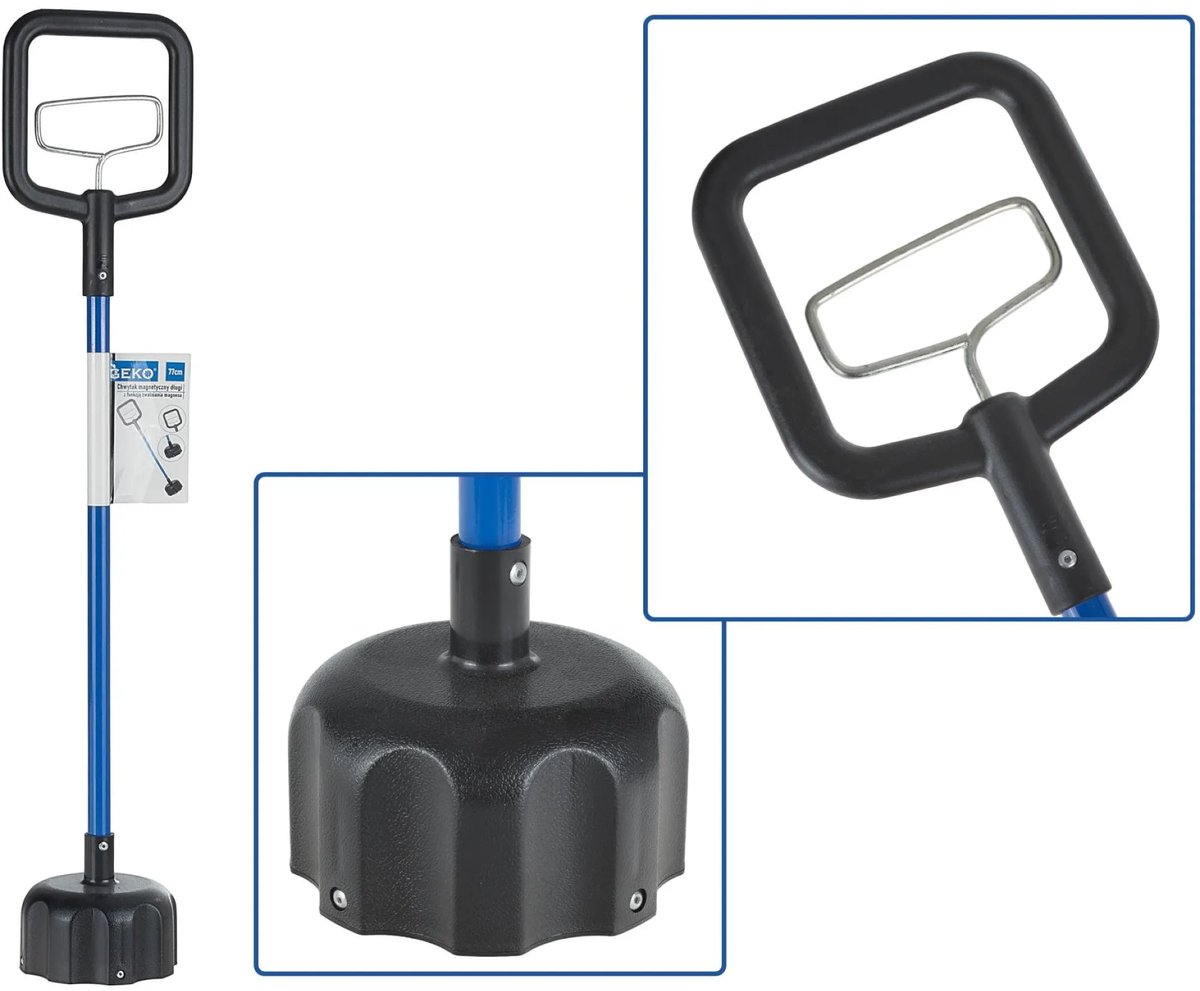GEKO Magnetische grijper - lange steel - snelle loslaatfunctie - 77 cm