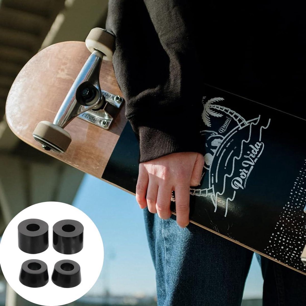 Schokdempers en pivot set voor vrachtwagens skateboard en longboard uitstekende prestaties voor elke skatesessie Standard