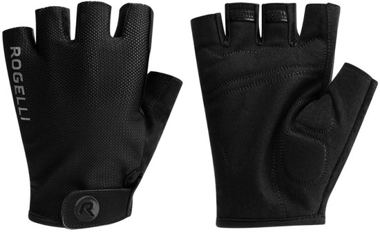Rogelli Core Fietshandschoenen Zomer - Wielrenhandschoenen Heren - Handschoenen met Padding - Zwart - Maat 3XL