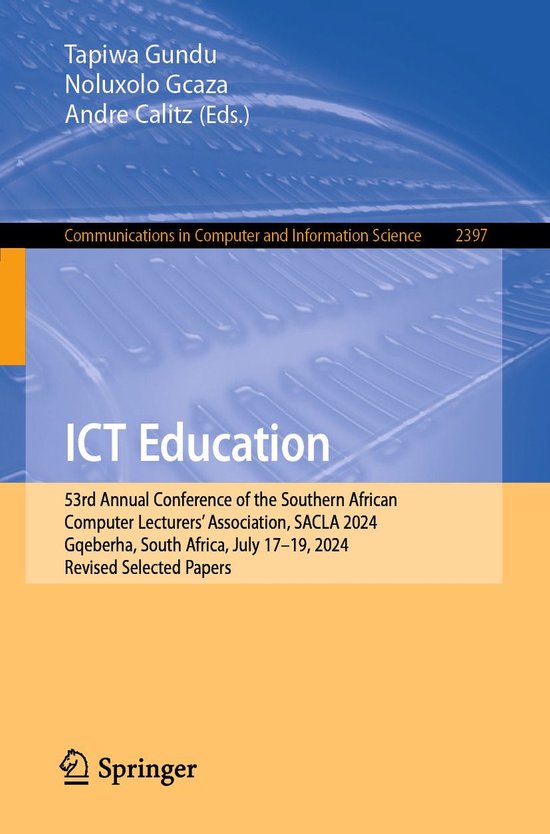 Springer Nature Proceedings Computer Science - ICT Education - cover