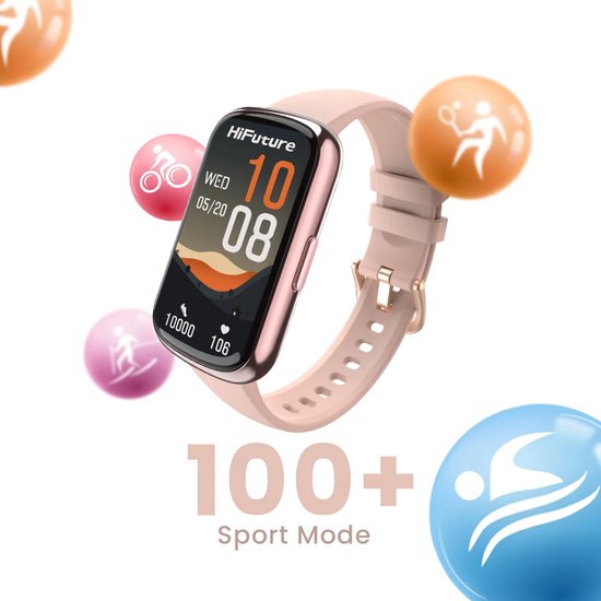 Hifuture Smartwatch Evo2 Voor Fitness Hartslagmeting En Activiteit