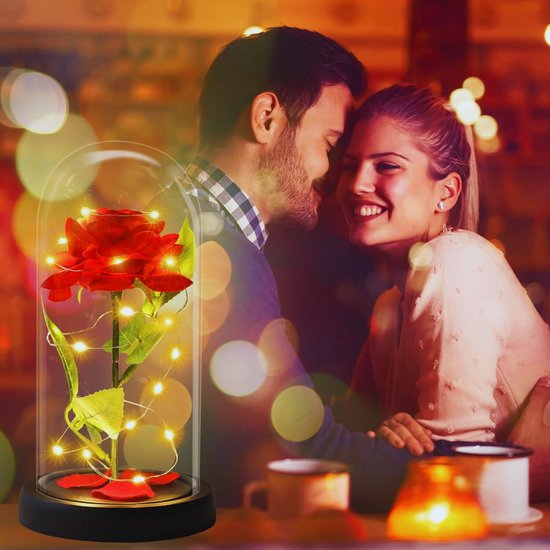 Oeillet Éternel, Fleur Éternelle - Coffret d'Œillets, le meilleur cadeau, idéal pour femme, maman, grand-mère, petite amie, Rouge - Maison